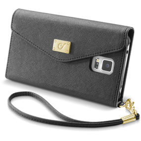 Cellularline WALLETUNIQGALS5FK mobile phone case Wallet case Black