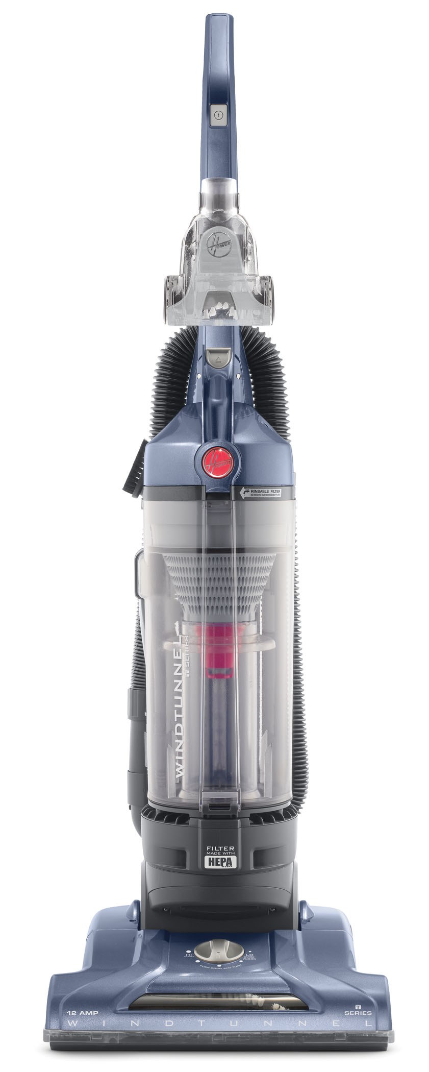 Hoover WindTunnel Upright vacuum Dry HEPA Bagless Black, Blue