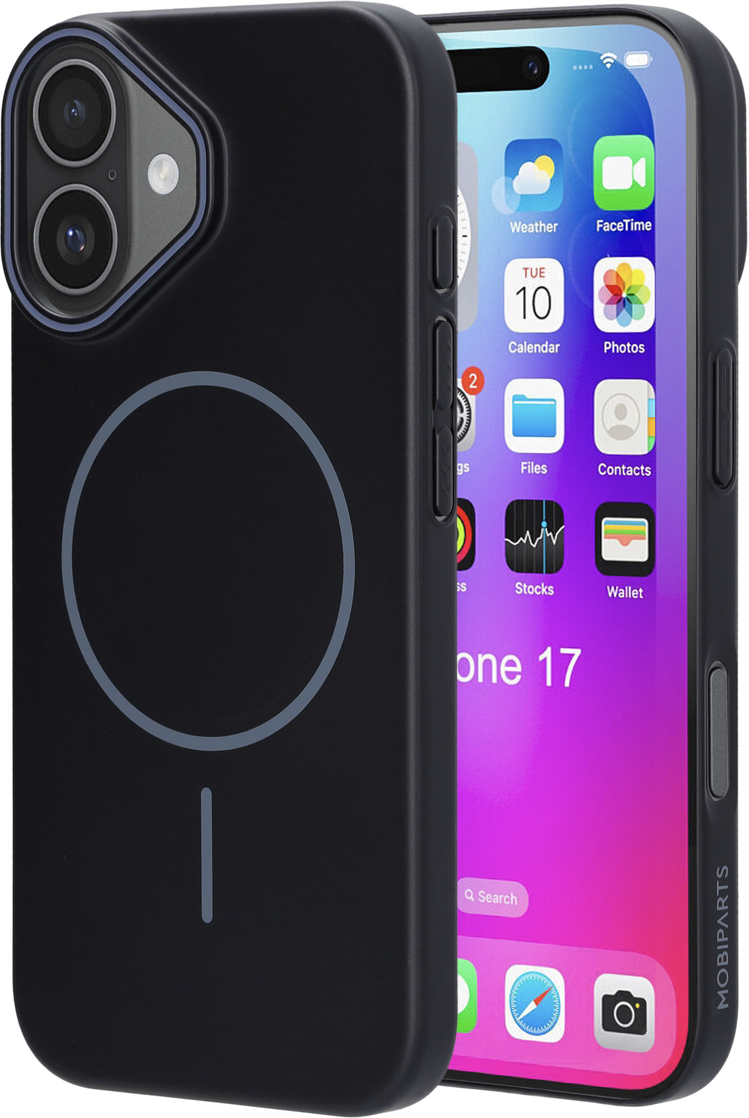 Mobiparts Slim Line Case Apple iPhone 17 (MagSafe Compatible) Onyx Black