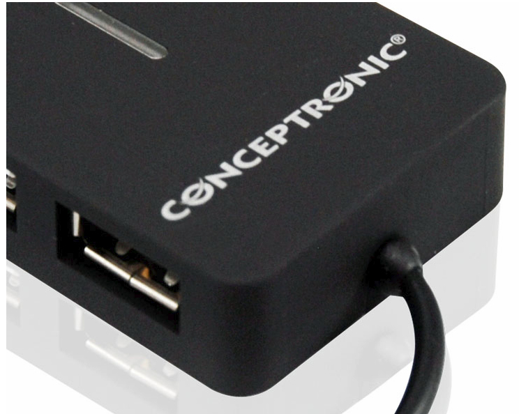 Conceptronic C4PUSB2_V3 interface hub 480 Mbit/s Black – image 4
