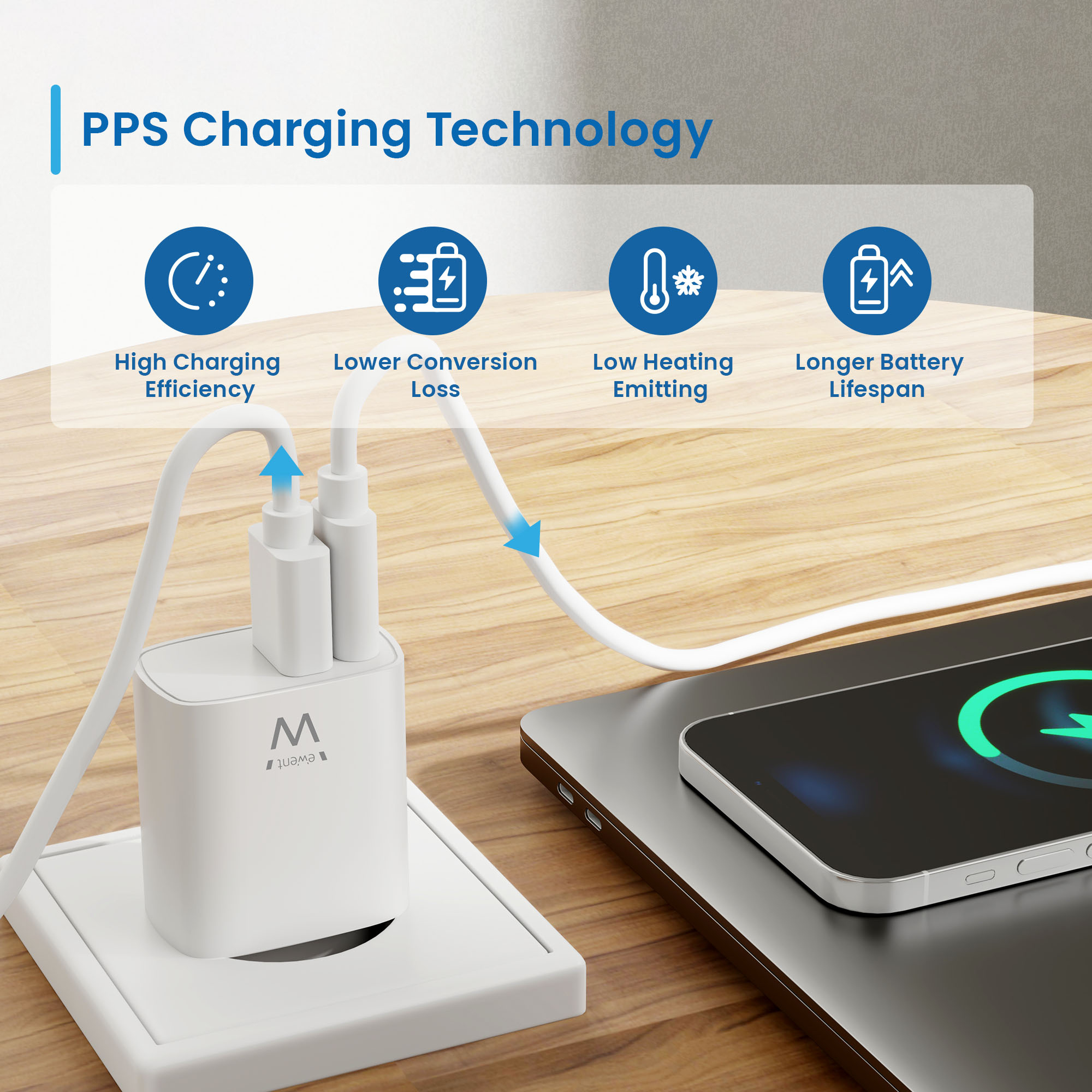 Ewent EW1321_R1 mobile device charger Universal White AC Fast charging Indoor – image 6