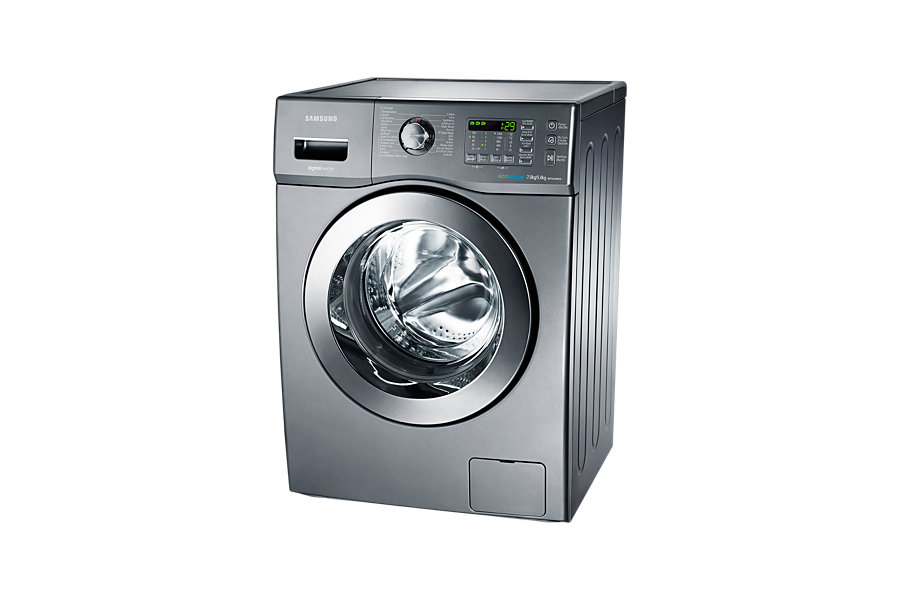 Samsung WD752U4BKGD washer dryer Freestanding Front-load Stainless steel – image 2