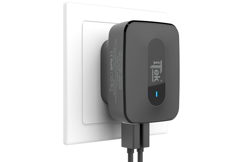 itek ITSCW3U25 mobile device charger Universal Black AC Fast charging Indoor – image 3