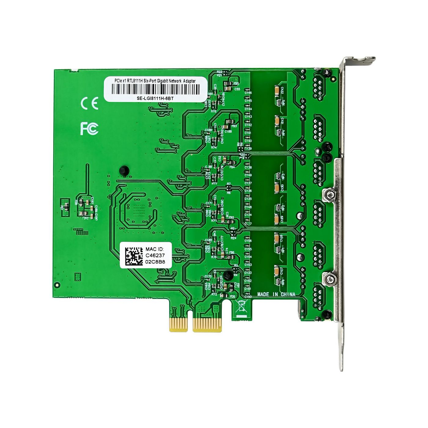 Microconnect MC-PCIEX1-RTL8111H-SIX network card Internal Ethernet 1000 Mbit/s – image 3