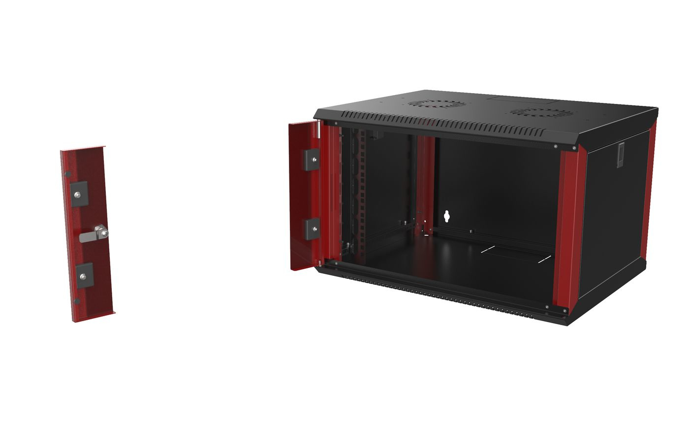 Lanview RUC07U45BR rack cabinet 7U Wall mounted rack – image 2
