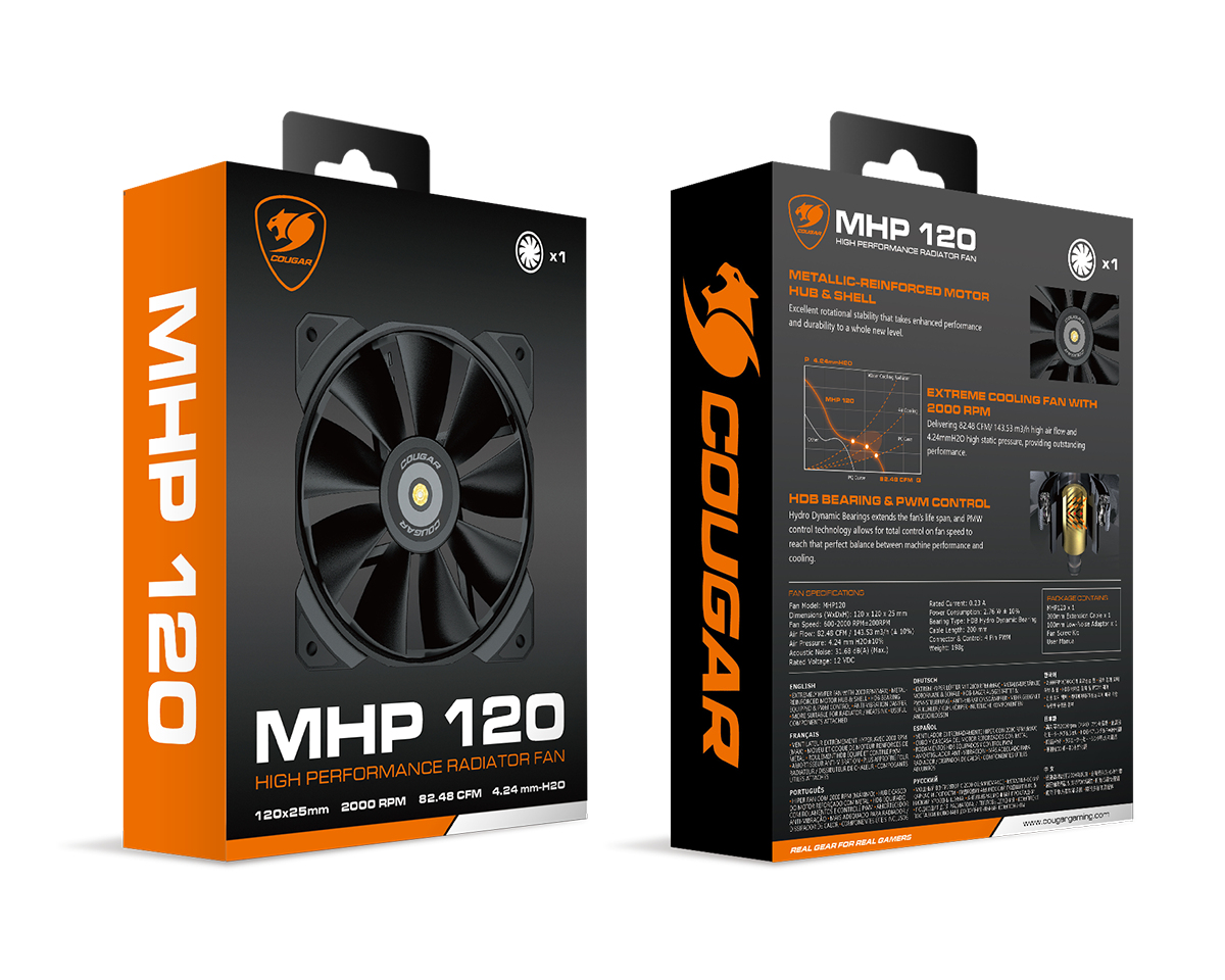 COUGAR Case Fan MHP 120, Black – image 5