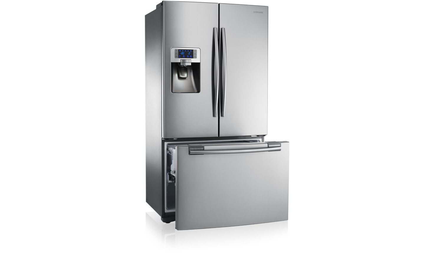 Samsung RFG23RESL side-by-side refrigerator Freestanding – image 2