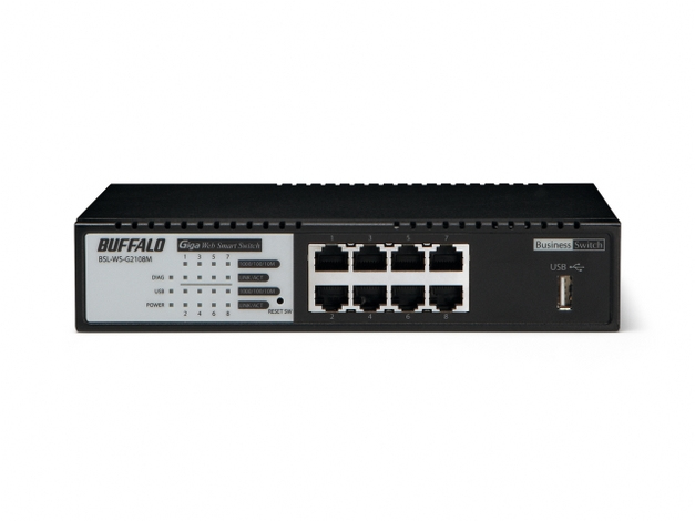 Buffalo BSL-WS-G2108M-EU network switch Managed L2 Gigabit Ethernet (10/100/1000) Black – image 2