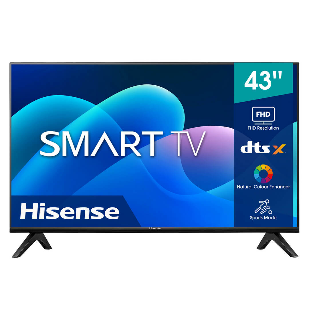 Hisense 43A4H TV 109.2 cm (43") Full HD Smart TV Wi-Fi Black 250 cd/m² – image 1
