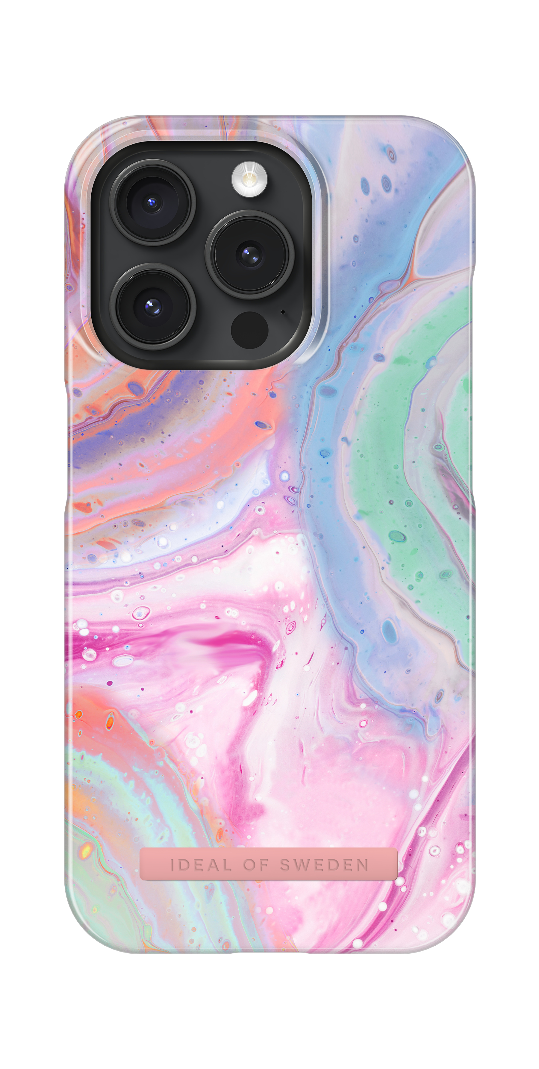 iDeal of Sweden Printed Case iPhone 15 Pro Pastel Marble