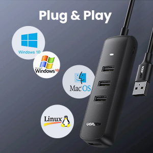 Ugreen 10915 USB 3.0 4-Port Hub 0.25m – image 2