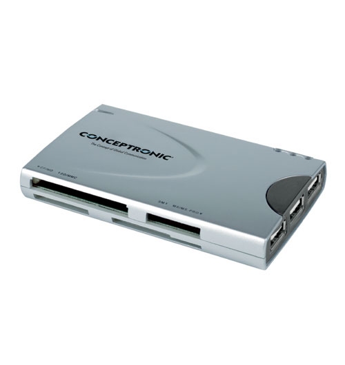 Conceptronic Multi Card Reader & 3-ports USB 2.0 Hub