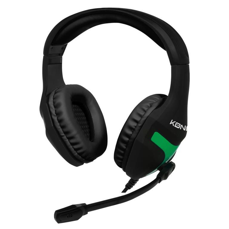 Konix 61881192008 headphones/headset Wired Head-band Gaming Black, Green – image 3