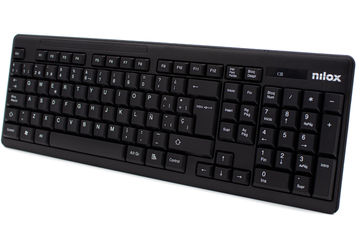Nilox NXKMWE0001 keyboard Mouse included Universal RF Wireless QWERTY Spanish Black – image 3
