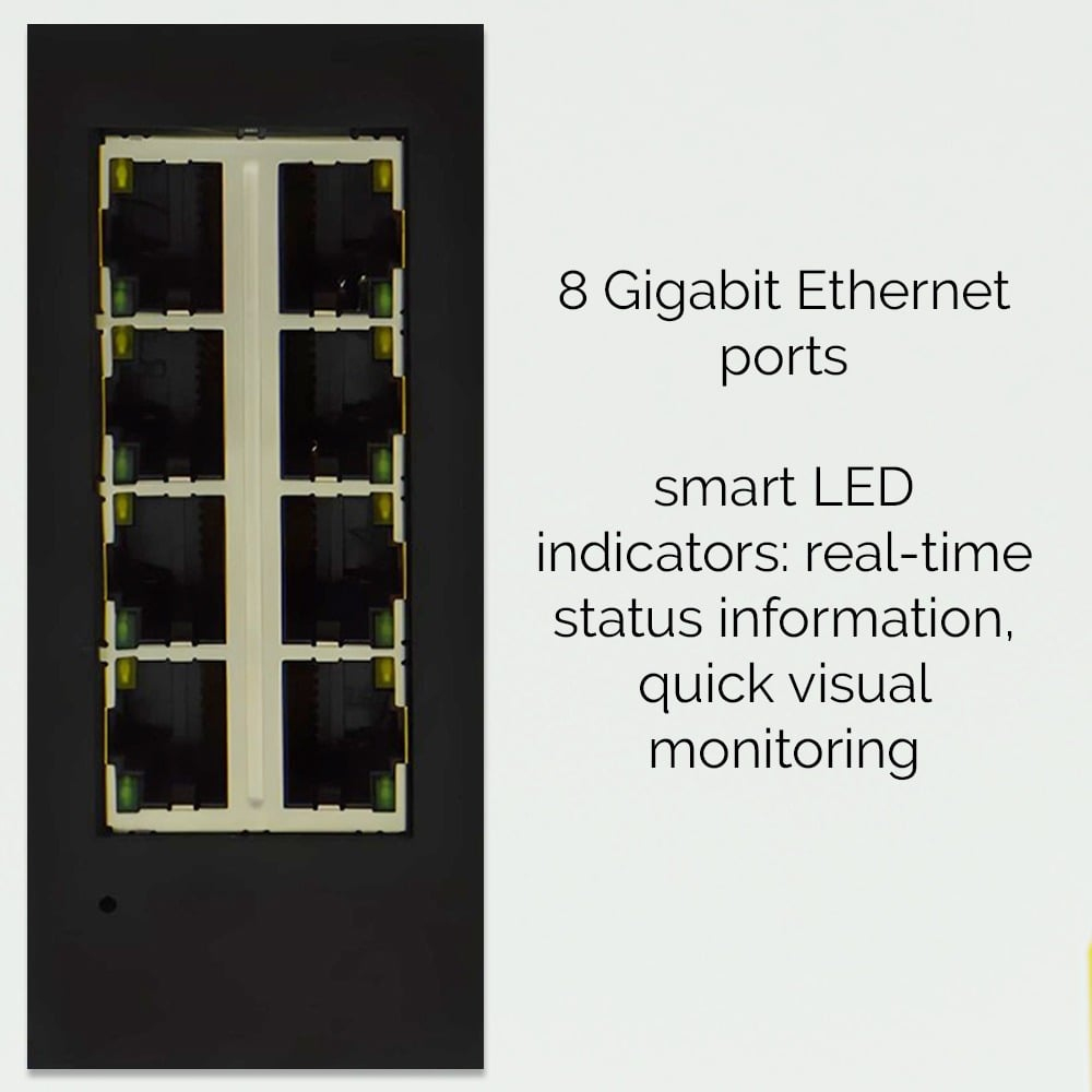 Brainboxes Hardened Industrial 8 Port Gigabit Ethernet Switch – image 5