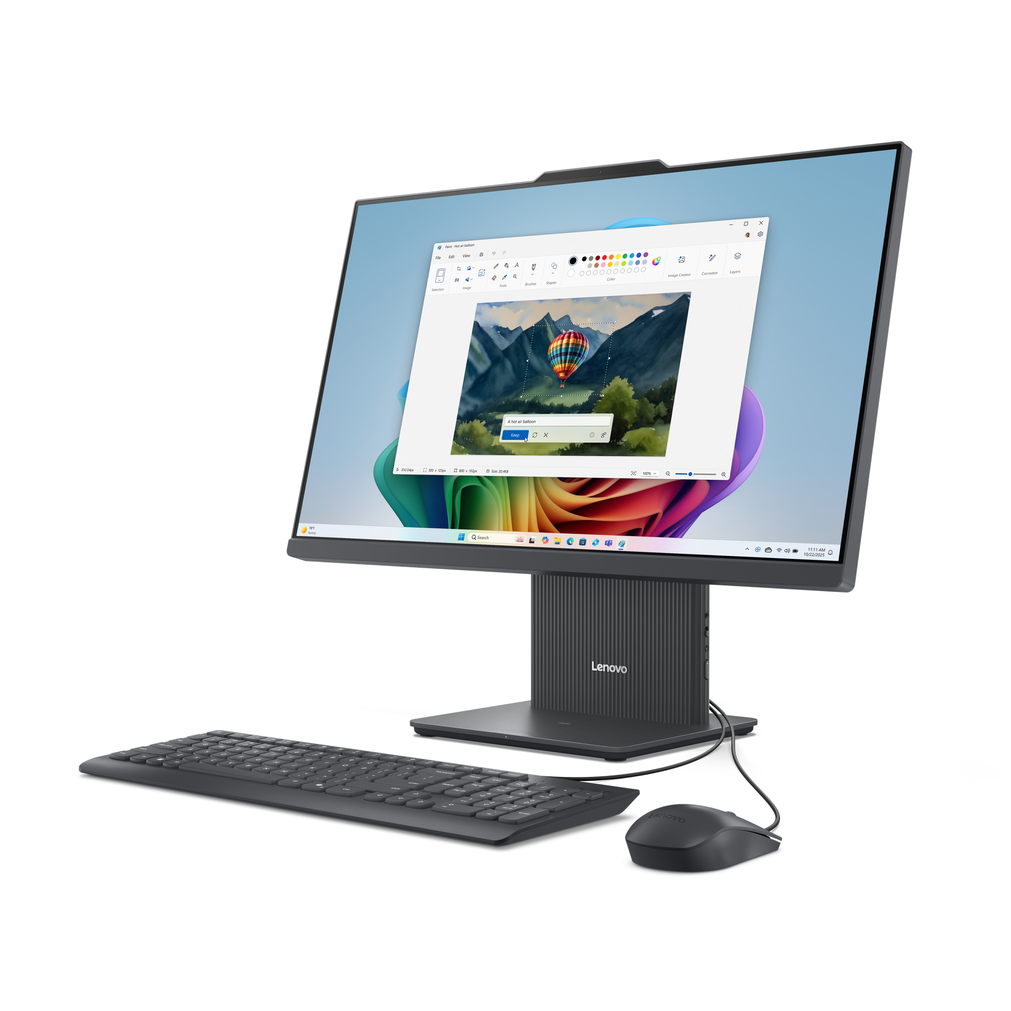 Lenovo IdeaCentre AIO 24AKP10 AMD Ryzen™ 5 60.5 cm (23.8″) 1920 x 1080 pixels All-in-One PC 16 GB DDR5-SDRAM 1 TB SSD Windows 11 Home Wi-Fi 6 (802.11ax) Grey image 7