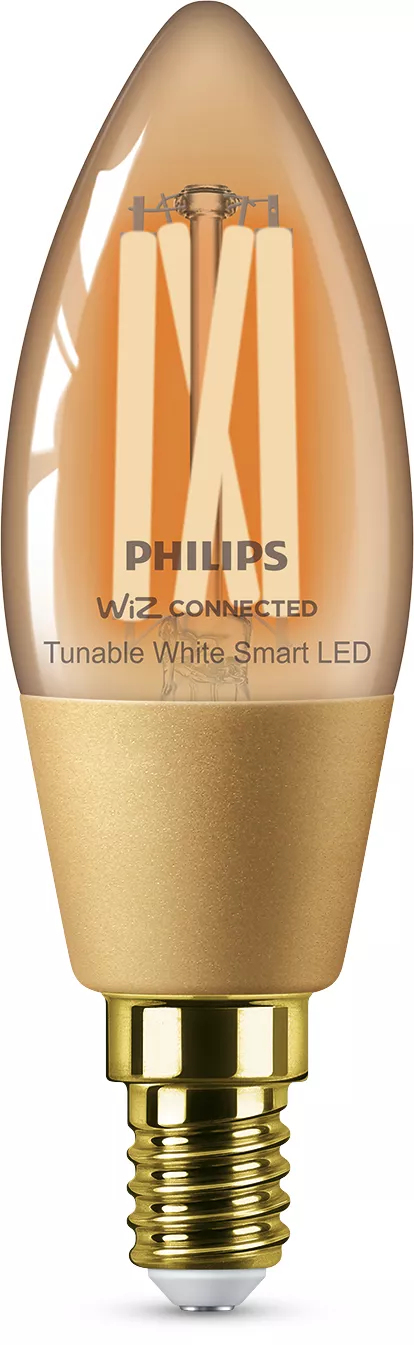 Philips by Signify Philips Smart LED Filament C35 Bulb, E14 Base, 370 lm