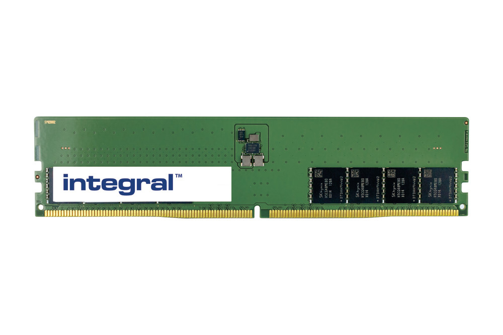 Integral 32GB PC RAM MODULE DDR5 4800MHZ PC5-38400 UNBUFFERED NON-ECC DIMM 1.1V 2GX8 CL40 EQV. TO AD570414 FOR DELL