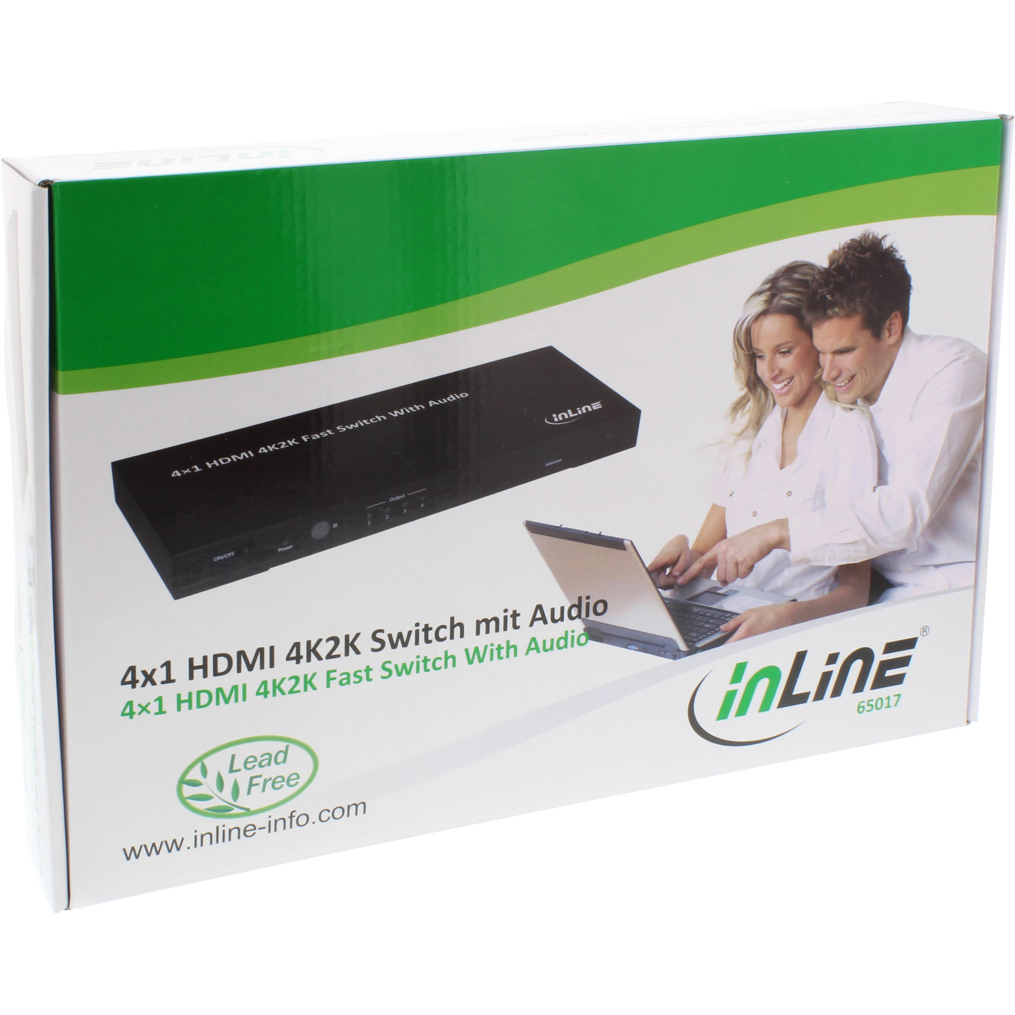 InLine 4×1 HDMI 4K Switch with Audio – image 3