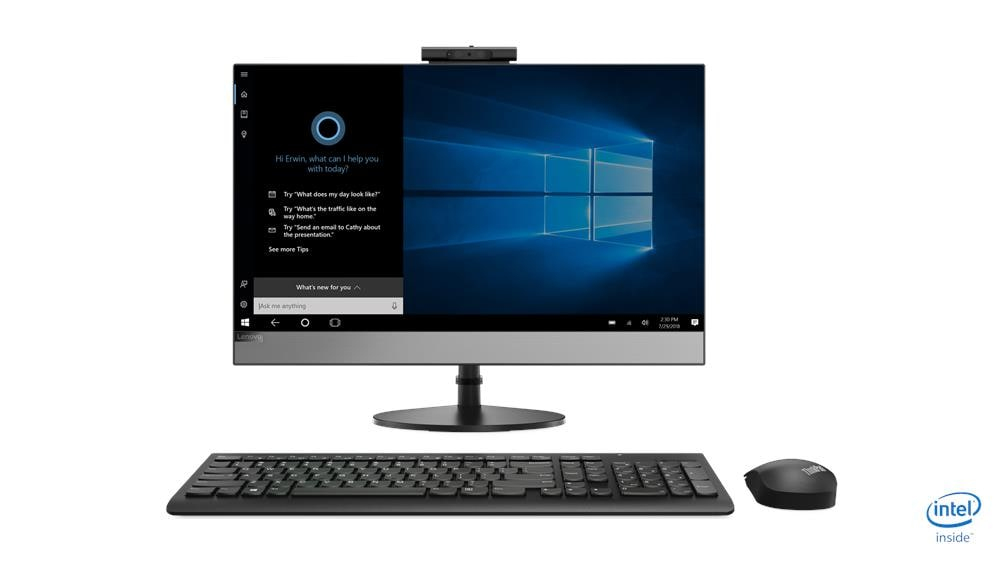 Lenovo V530-24ICB AIO Intel® Core™ i5 i5-9500T 60.5 cm (23.8″) 1920 x 1080 pixels Touchscreen All-in-One PC 8 GB DDR4-SDRAM 1 TB HDD Windows 10 Pro Wi-Fi 5 (802.11ac) Black image 3