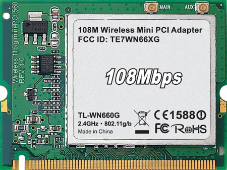 TP-Link 108Mbps Wireless Mini PCI Adapter
