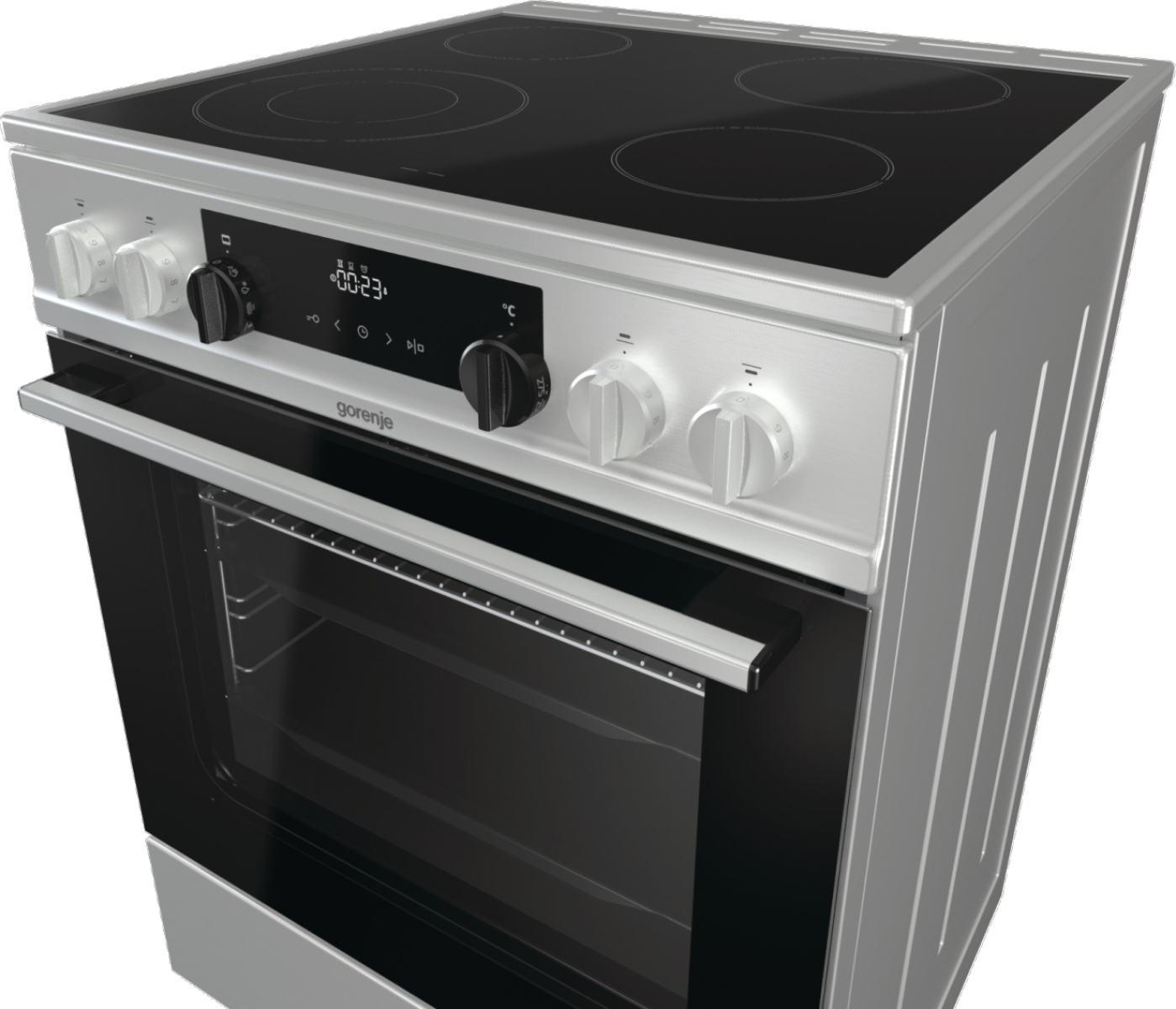 Gorenje ECS6350XC Freestanding cooker Electric Zone induction hob Stainless steel – image 5