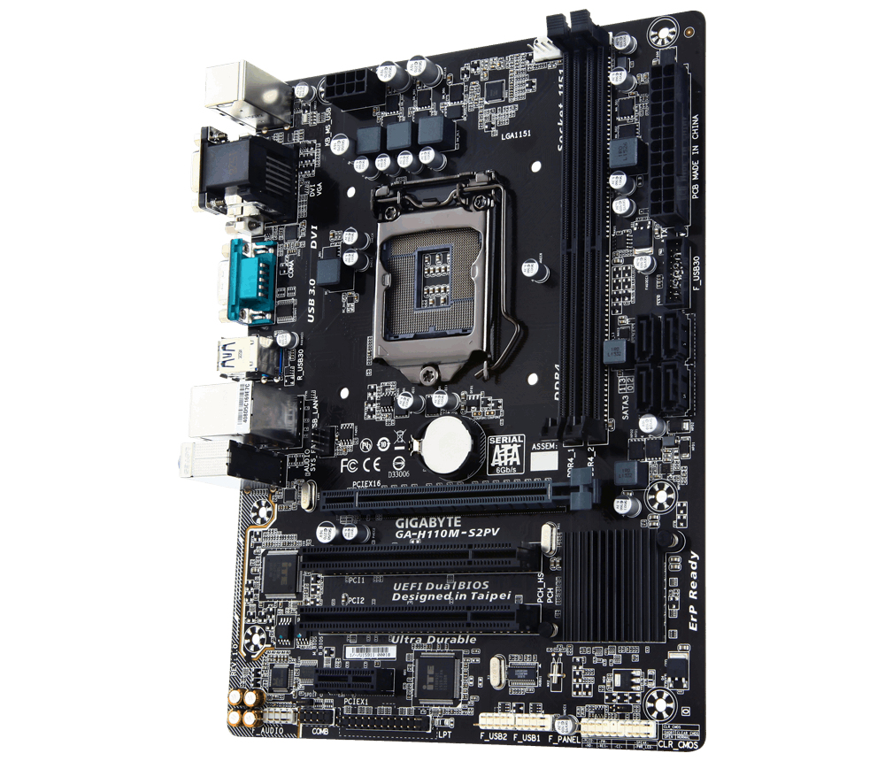 GIGABYTE GA-H110M-S2PV motherboard Intel® H110 LGA 1151 (Socket H4) micro ATX – image 3