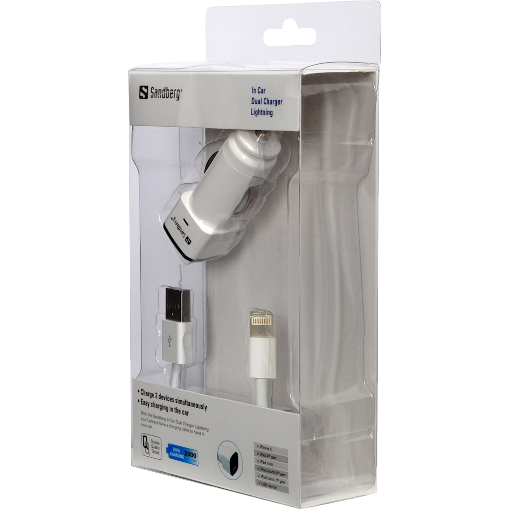 Sandberg Car Charger Lightning 1A – image 2
