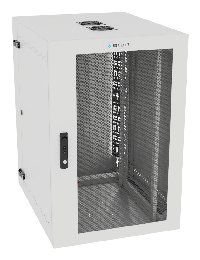 Vertiv VR Rack GL36WMCMM-W-SC-AF-CM rack cabinet 19U Wall mounted rack White – image 1