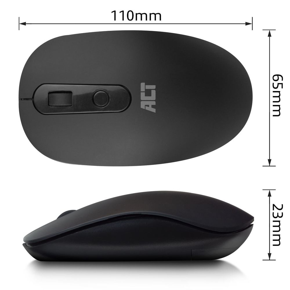ACT Wireless Mouse 1200 DPI, eco-friendly, made from recycled materials – image 6