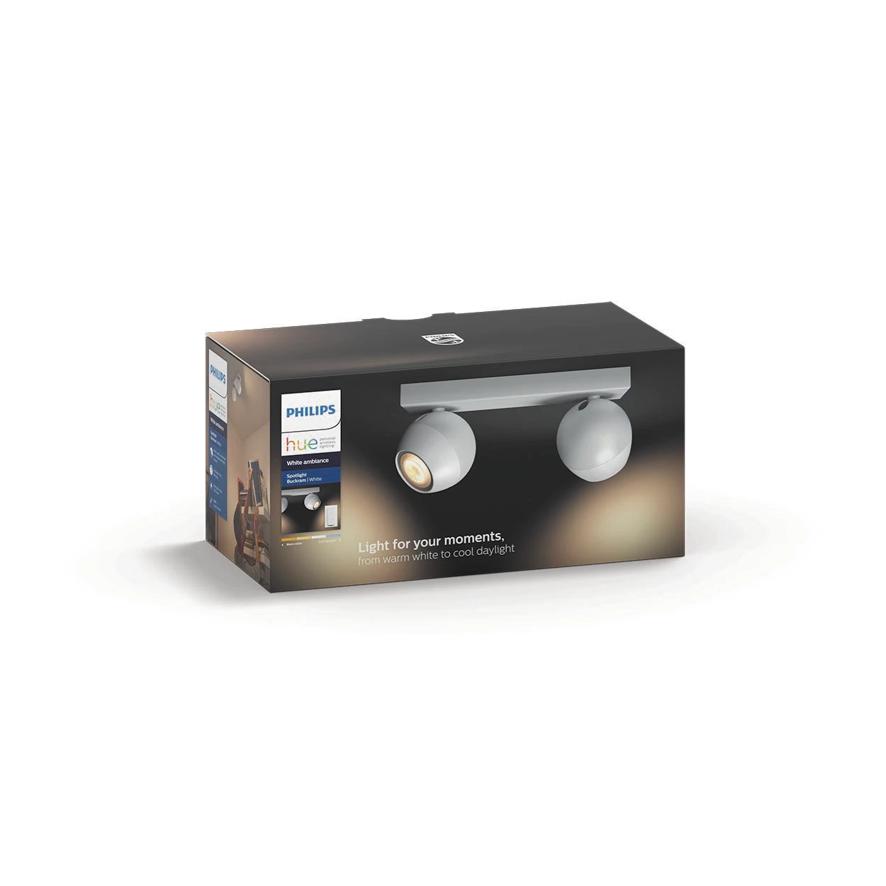 Philips by Signify Philips Hue White ambience Buckram double spotlight – image 4