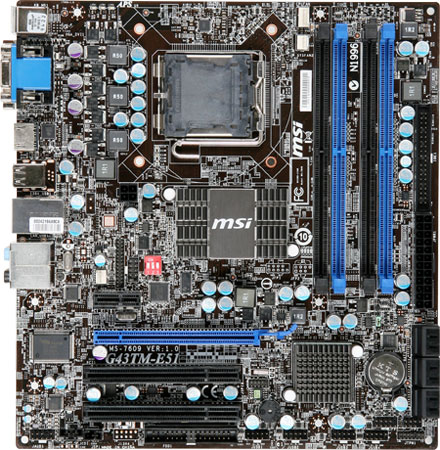 MSI G43TM-E51 motherboard LGA 775 (Socket T) micro ATX