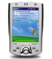 HP iPAQ Pocket pc h2210 Intel XScale 400-MHz 64-Mb TFT LCD, 240 x 320 met Pocket PC 2003 PE