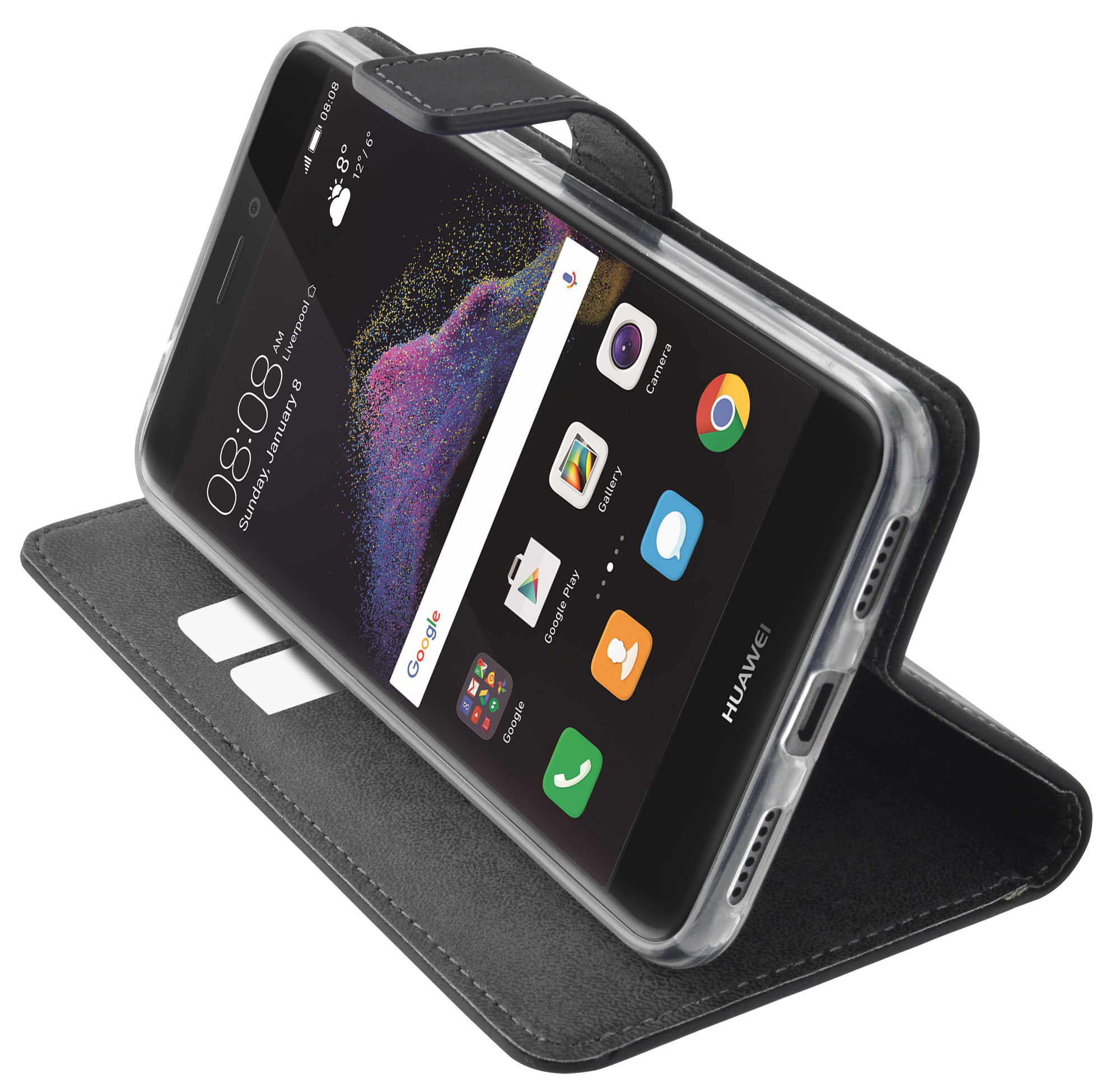 Mobiparts Premium Wallet TPU Case Huawei P8/P9 Lite (2017) Black – image 5