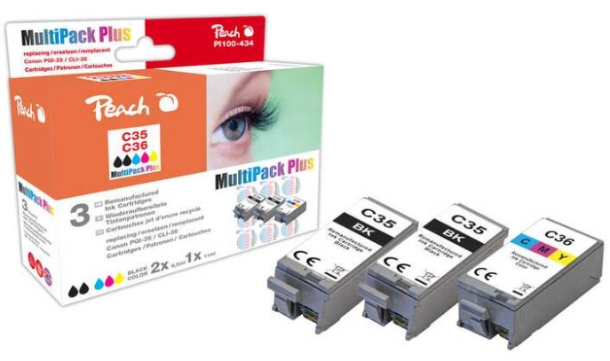 Peach 0F321499 ink cartridge 1 pc(s) Compatible Black, Magenta, Cyan, Yellow