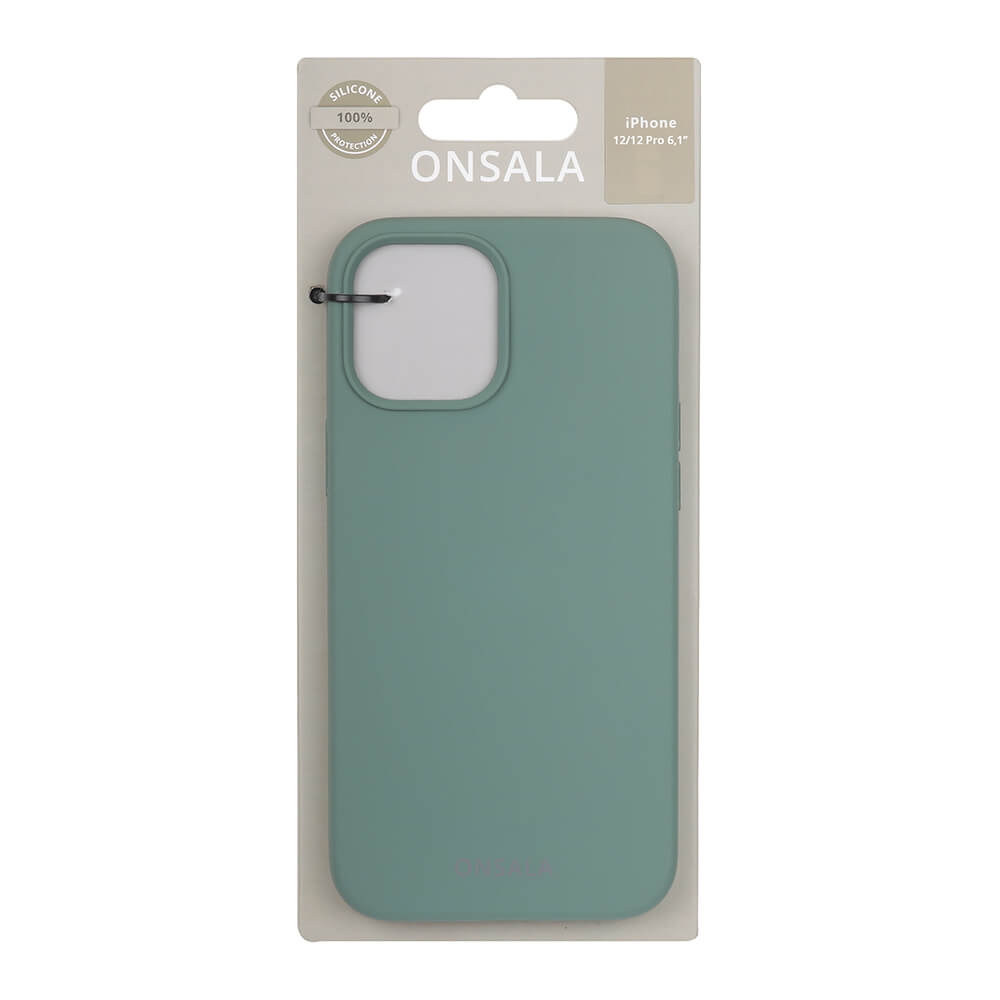 Onsala Phone Case Silicone Pine Green - iPhone 12/12 Pro – image 2