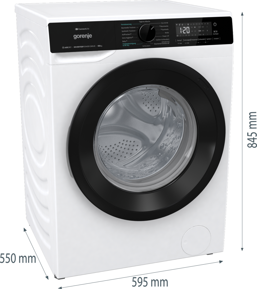Gorenje WD2PA964ADW1/DE washer dryer Freestanding Front-load White – image 7