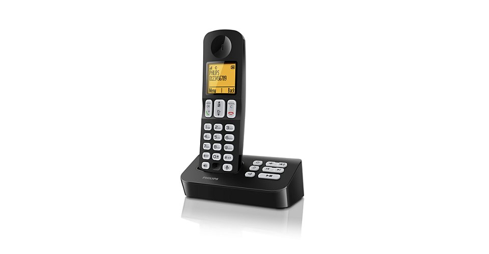 Philips B3851B/38 telephone DECT telephone Caller ID Black – image 1