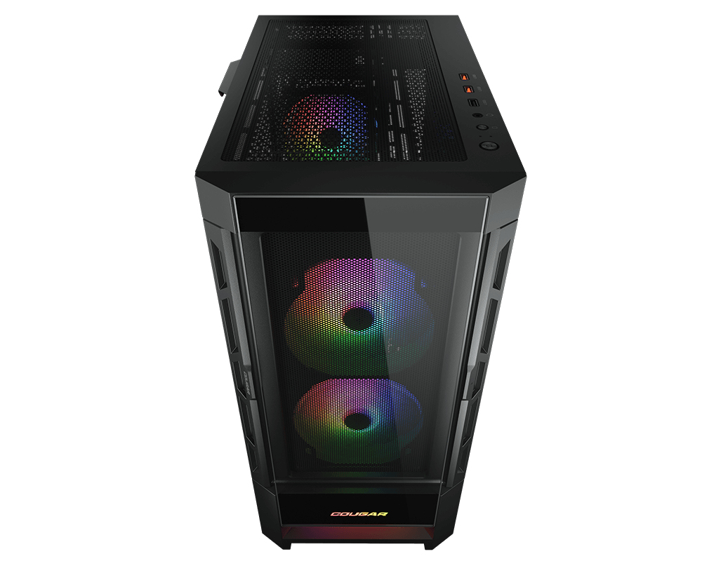 Gabinete Gamer COUGAR Duoface RGB - Media Torre - ATX/CEB/E-ATX/Micro ATX/Mini ITX - Panel Lateral - 385ZD10.0001