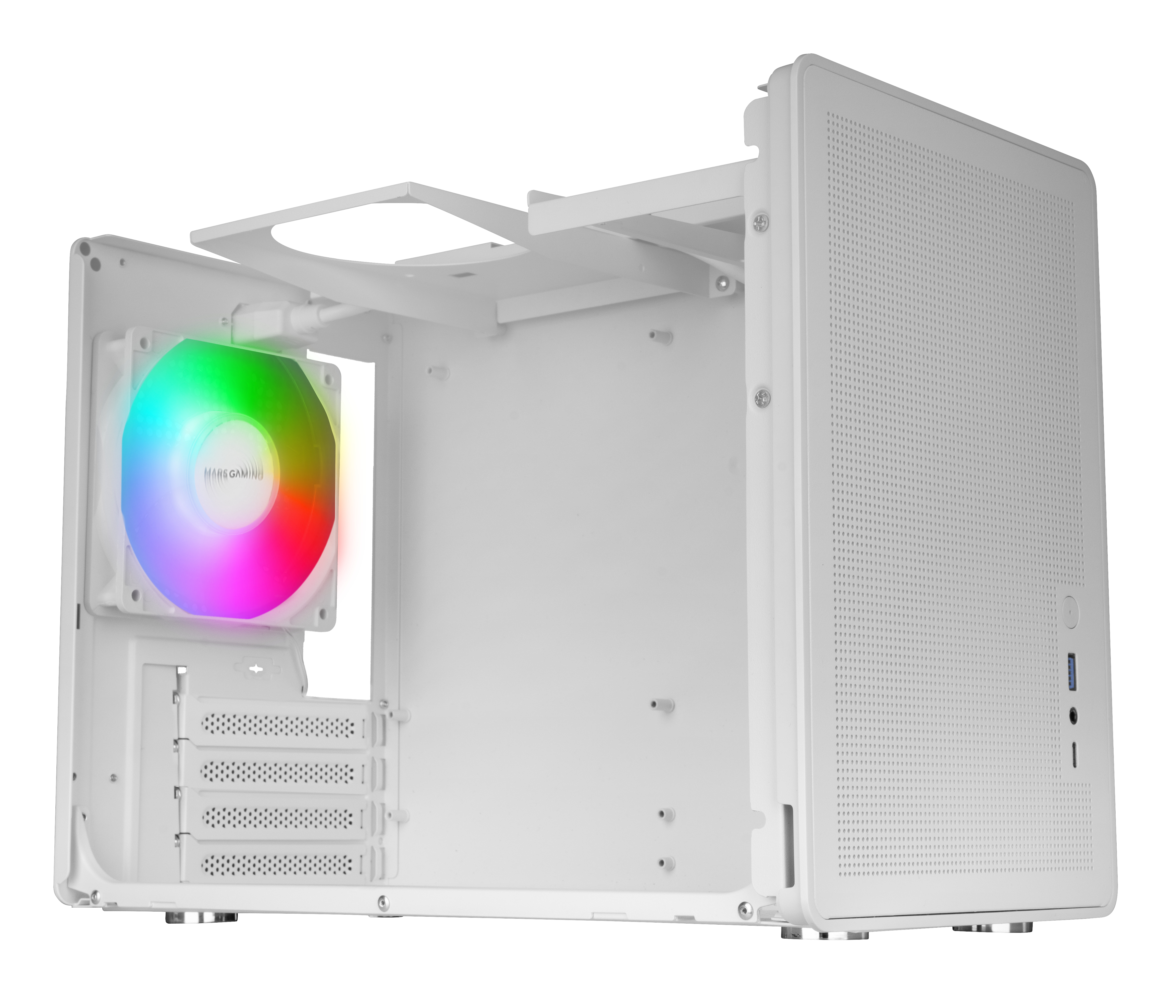 Mars Gaming MC-XPSW Mini Tower White image 4