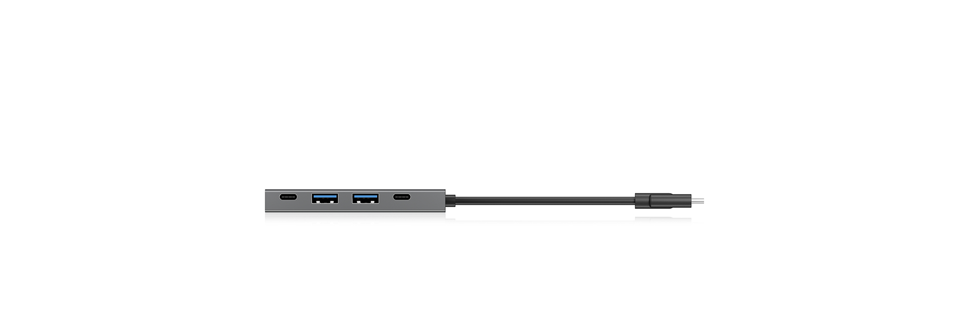 ICY BOX IB-HUB1428-C31 USB 3.2 Gen 2 (3.1 Gen 2) Type-C 10000 Mbit/s Anthracite, Black – image 4