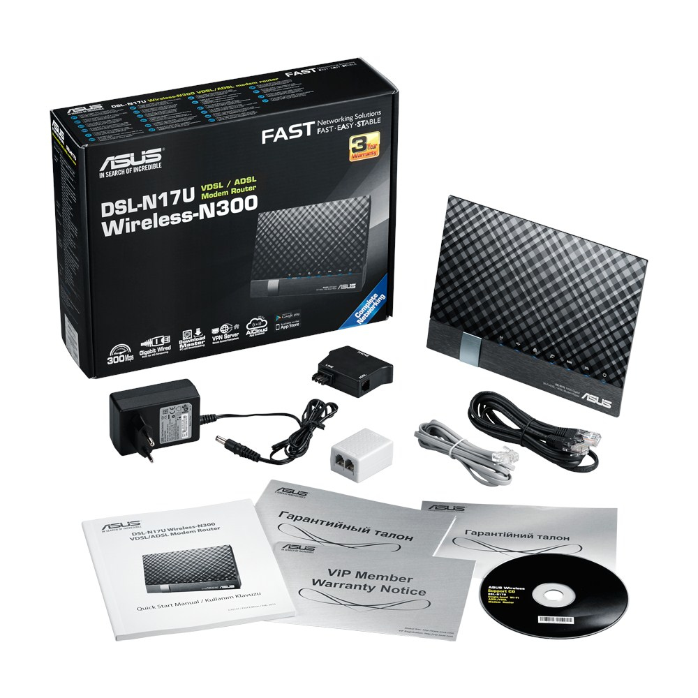 ASUS DSL-N17U wireless router Fast Ethernet Black – image 4