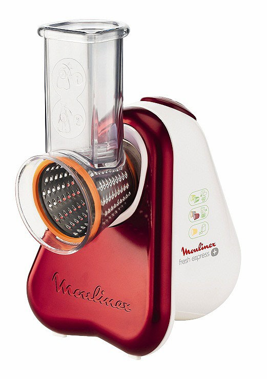 Moulinex DJ756G electric grater/spiralizer Red, White