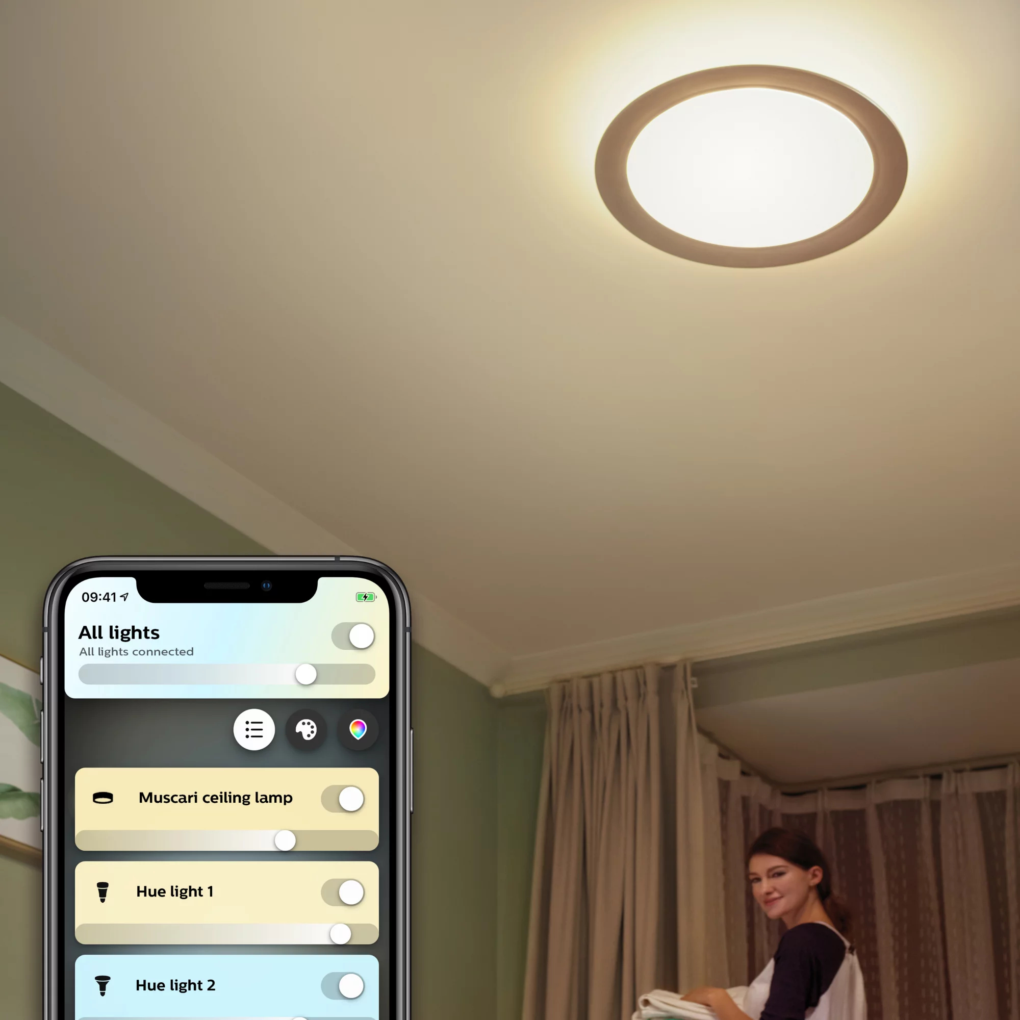 Philips by Signify Philips Hue White ambience 4503748C6 Smart ceiling light Bluetooth/Zigbee – image 3