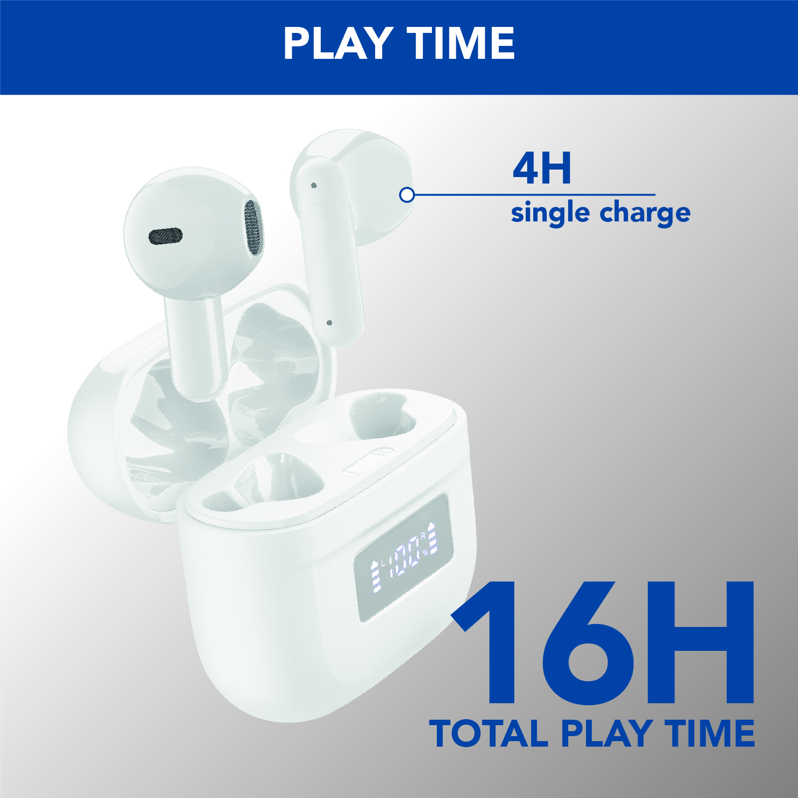 Cellularline BTTONECAPSULETWSW headphones/headset True Wireless Stereo (TWS) In-ear Calls/Music Bluetooth White – image 3