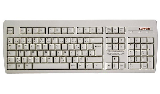 HP 269513-041 keyboard Office PS/2 QWERTZ German White