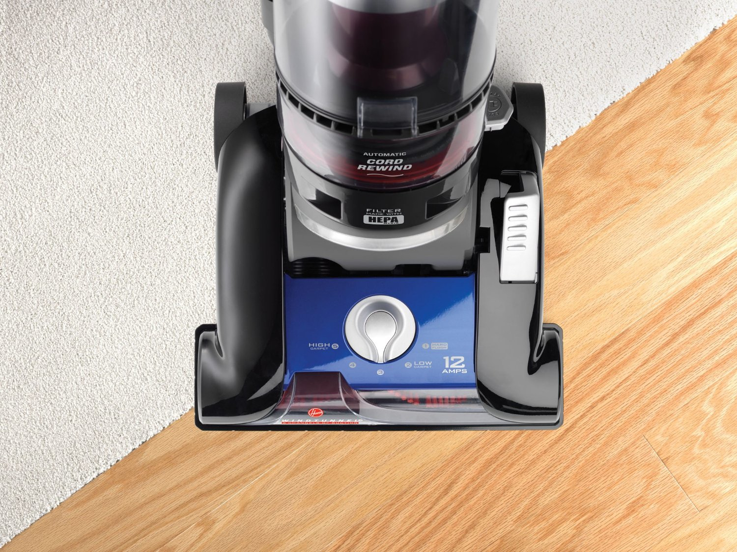 Hoover UH70905 stick vacuum/electric broom Upright vacuum Dry HEPA Bagless Blue – image 5