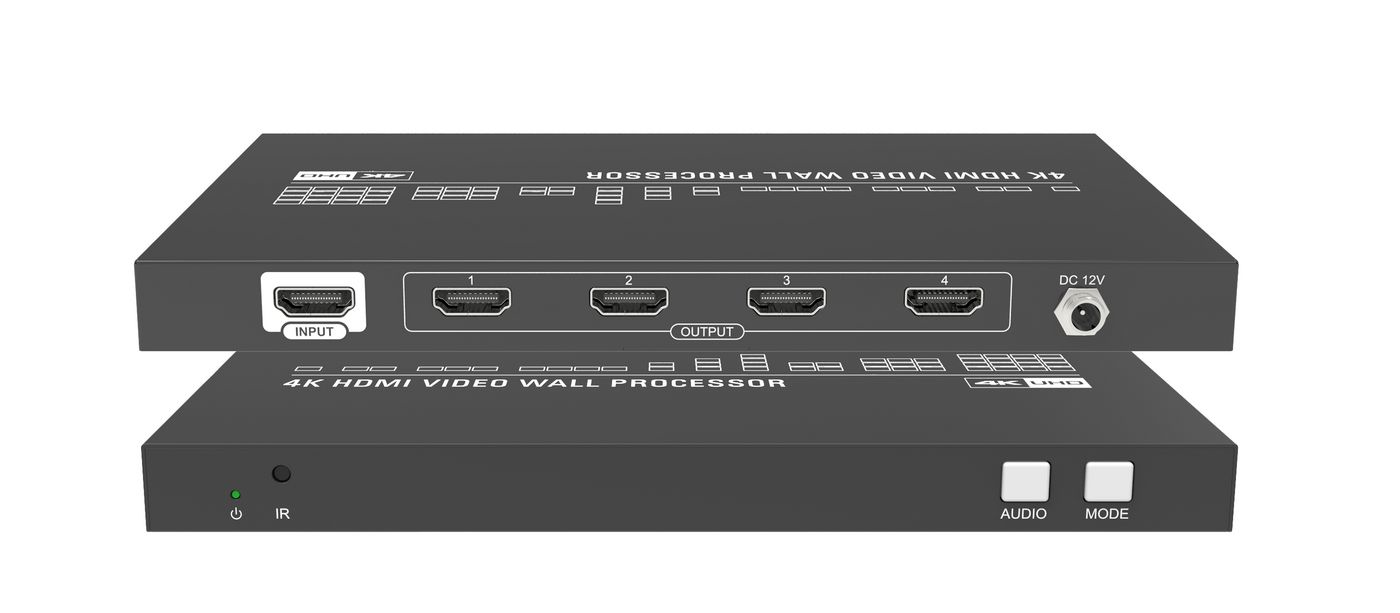 Vivolink VLVW1X4 video wall processor Black