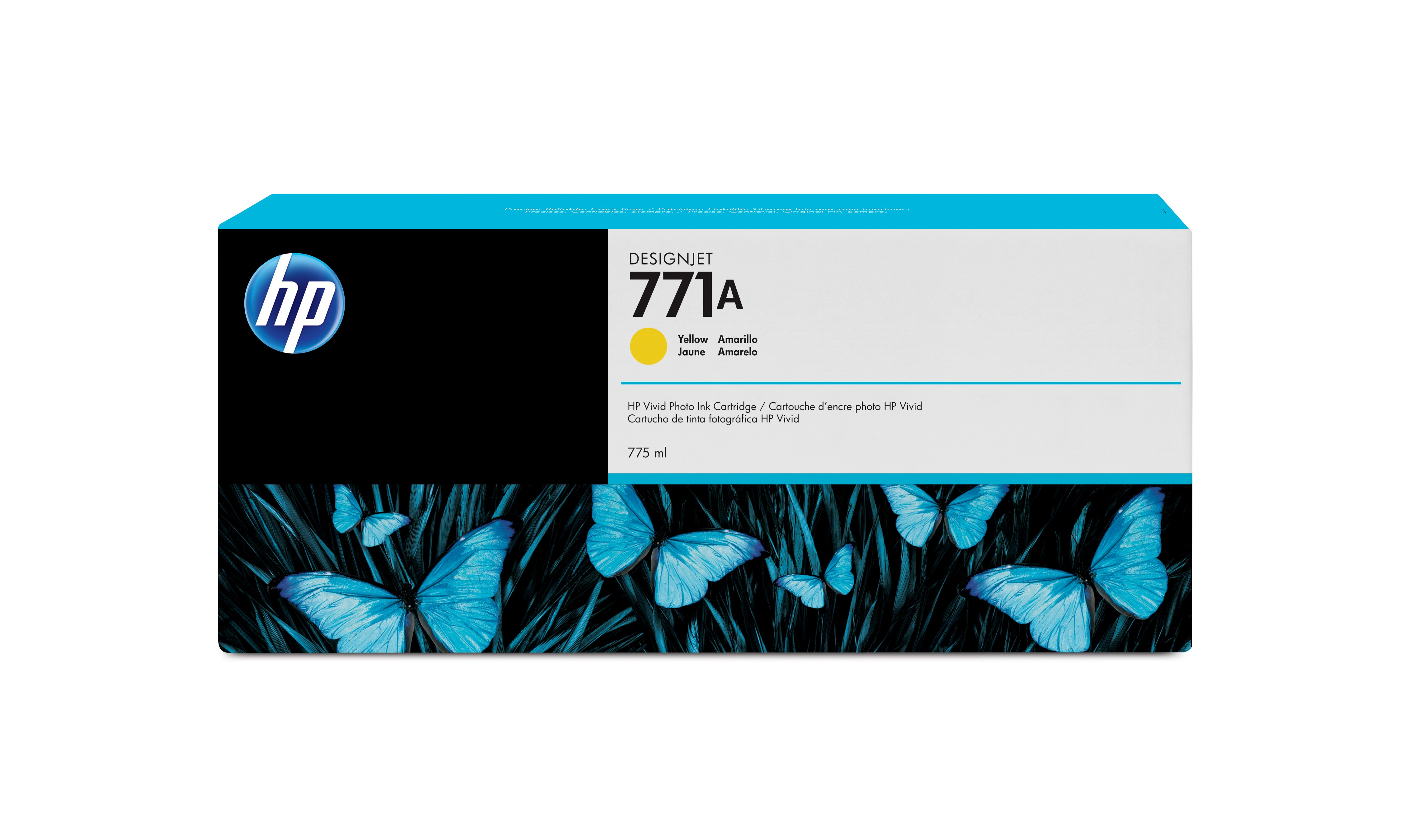 Cartucho De Tinta Hp 771A Amarillo Original (B6Y18A) - B6Y18A
