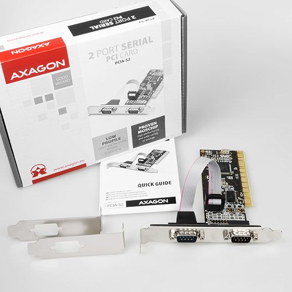 Axagon PCIA-S2 interface cards/adapter Internal Serial – image 6